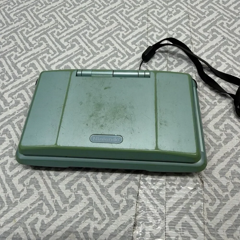 Nintendo DS Original Teal Console JPN Region Free Bundle Mario Kart GBA Tested
